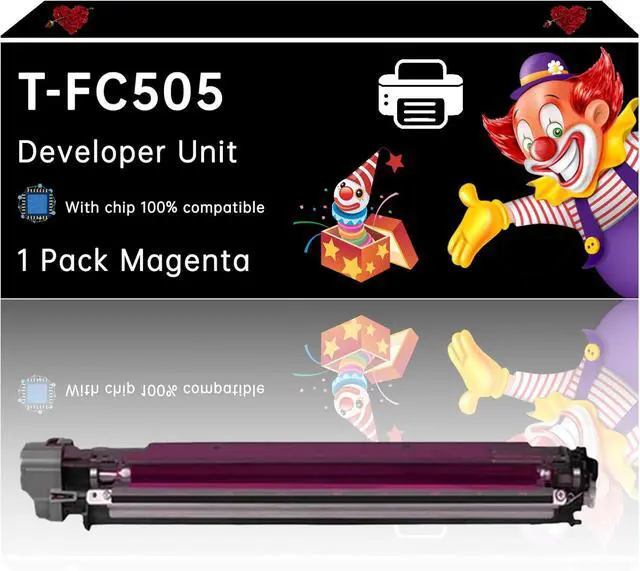 Main image of T-FC505 Developer Unit Compatible with Toshiba E Studio 2505AC 3005AC 3505AC 4505AC 5005AC Printers, Enhanced Durability, Ideal for High-Volume Printing (1 Pack Magenta)
