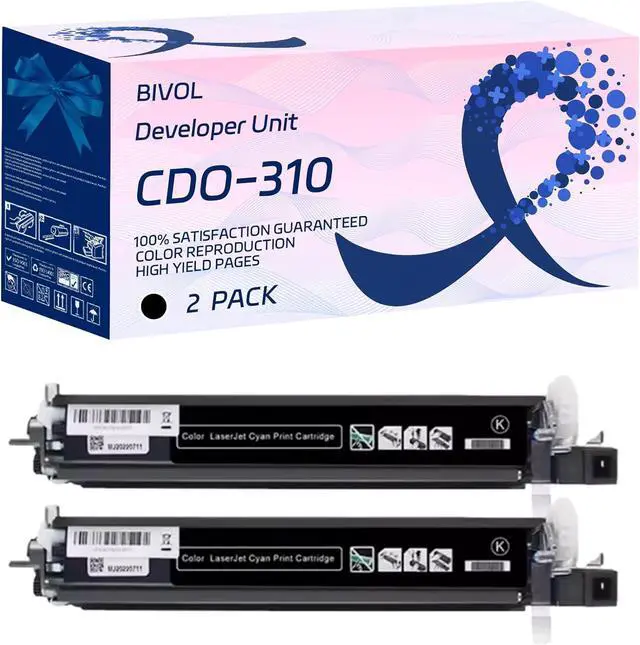 Main image of CDO-310 Developer Unit Compatible for Pantum CM7107DN CP2507DN Plus Printers, with Chip, High Yield 225000 Pages, Vivid Colors (2 Pack Black)