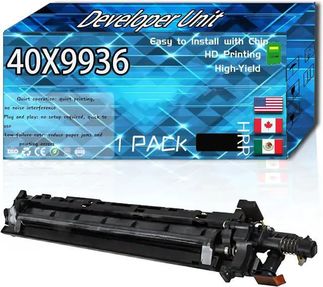 Main image of 40X9936 Developer Unit Compatible for Lexmark MS911de MX910de MX911dte MX912dxe XM9155 XM9165 Printers, High Production Replacement (1 Pack Black)