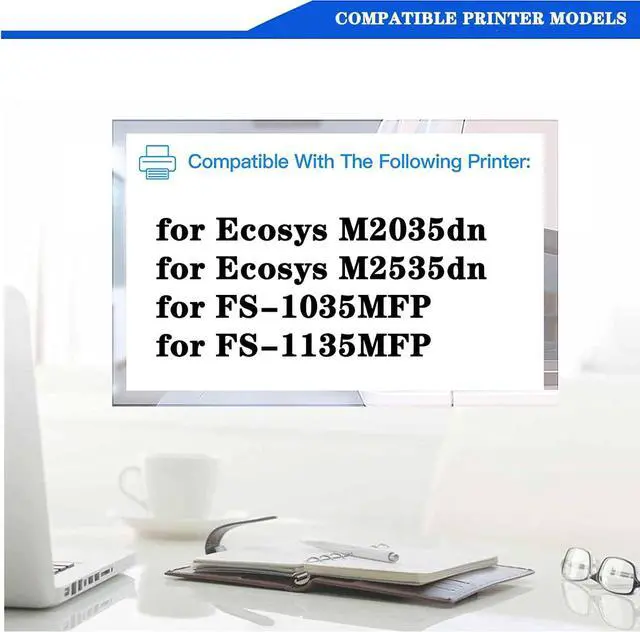 Alt view image 2 of 7 - DV-1142 2MK93020 Black Developer Unit Replacement Compatible for Kyocera Ecosys M2035dn M2535dn FS-1035MFP FS-1135MFP Printer, High Yield 100,000 Pages 1Pack
