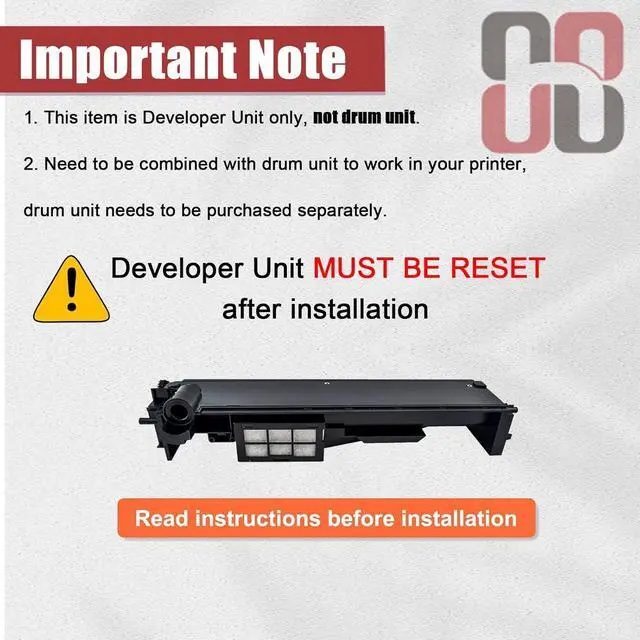 Alt view image 5 of 7 - DV411 Developer Unit Compatible for Konica Minolta DV-411 A202500 Developer Unit Work for Konica Minolta Bizhub 223 283 7828 363 423 36 42 Printers