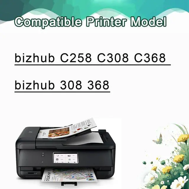 Alt view image 2 of 7 - DV313K DV-313K Black Developer Unit A7U403D Compatible for Konica Minolta Bizhub 308 368 C258 C308 C368 Printer