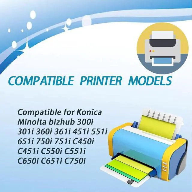 Alt view image 2 of 7 - DV621 ACV803D ACV80KD ACV80ED ACV808D Developer Unit Compatible for Konica Minolta bizhub 300i 301i 360i 361i 451i 551i 651i 750i 751i C450i C451i C550i C551i Printers, Includes Chip (Black)