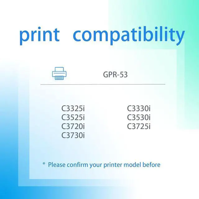 Alt view image 2 of 7 - GPR-53 GPR53 NPG67K CEXV49 Developer Unit High Production Compatible for Canon ImageRUNNER Advance C3325i C3330i C3525i C3530i DX C3720i C3725i C3730i Printer Cyan