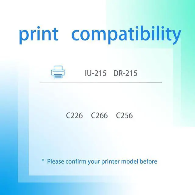 Alt view image 2 of 7 - Compatible Drum Unit Replacement for Konica Minolta DR215K IU215C IU215M IU215Y DR215 IU215 Suit with C226 C266 C256 Printer Black Developer Unit
