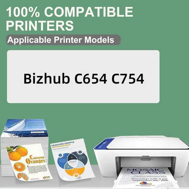 Alt view image 2 of 6 - DV711 DV-711 Developer Unit Replacement for Konica Minolta DV711 A2X203D Developer Unit Compatible with Bizhub C654 C754 Printer 200,000 High Pages (Black-2Pack)