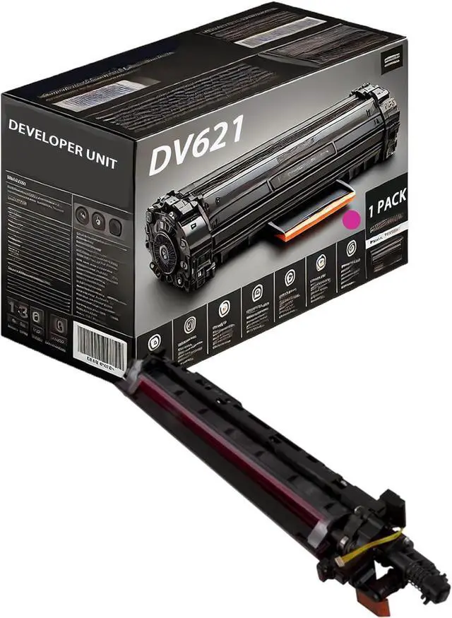 Main image of DV621 Developer Unit Compatible for Konica Minolta bizhub 650i 750i C450i C550i C650i C750i Printers, Includes Chip, High Yield 600000 Pages (Magenta)