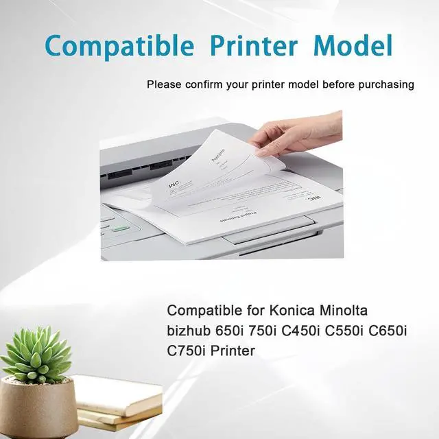 Alt view image 2 of 7 - DV621 High Yield Developer Unit Compatible for Konica Minolta bizhub 650i 750i C450i C550i C650i C750i Printer, High Yield 600000 Pages (Cyan)
