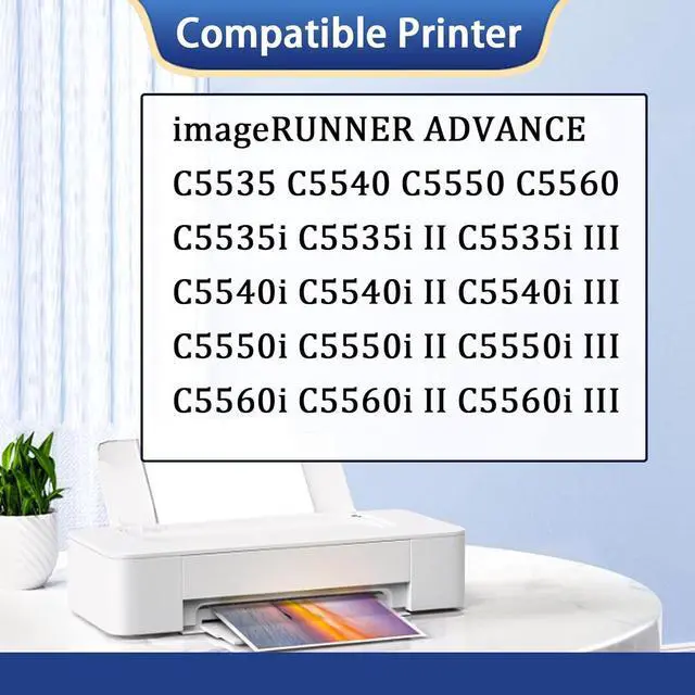 Alt view image 2 of 7 - GPR-55 GPR55 Developer Unit High Yield, Compatible for Canon ImageRUNNER ADVANCE C5535 C5540 C5550 C5560 C5535i C5540i C5550i C5560i Printers black*1