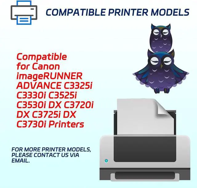 Alt view image 2 of 6 - GPR-53 Developer Unit Compatible for Canon imageRUNNER ADVANCE C3325i C3330i C3525i C3530i DX C3720i DX C3725i DX C3730i Printers, High Yield 160000 Pages (Magenta)