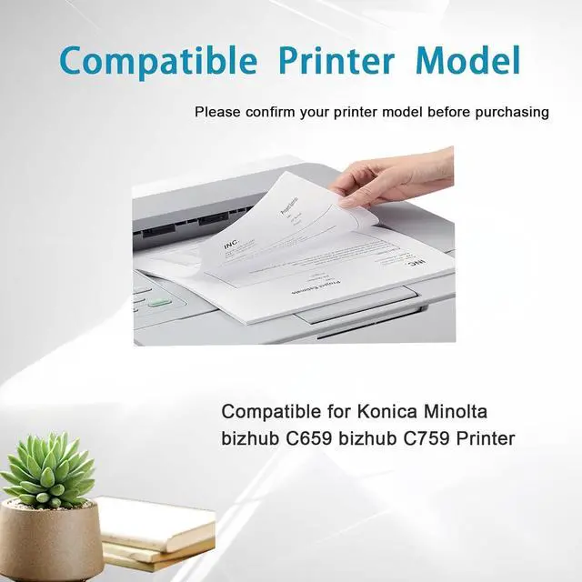 Alt view image 2 of 7 - DV712K A9K703D High Yield Developer Unit Compatible for Konica Minolta bizhub C659 bizhub C759 Printer, High Yield 48900 Pages (Black)