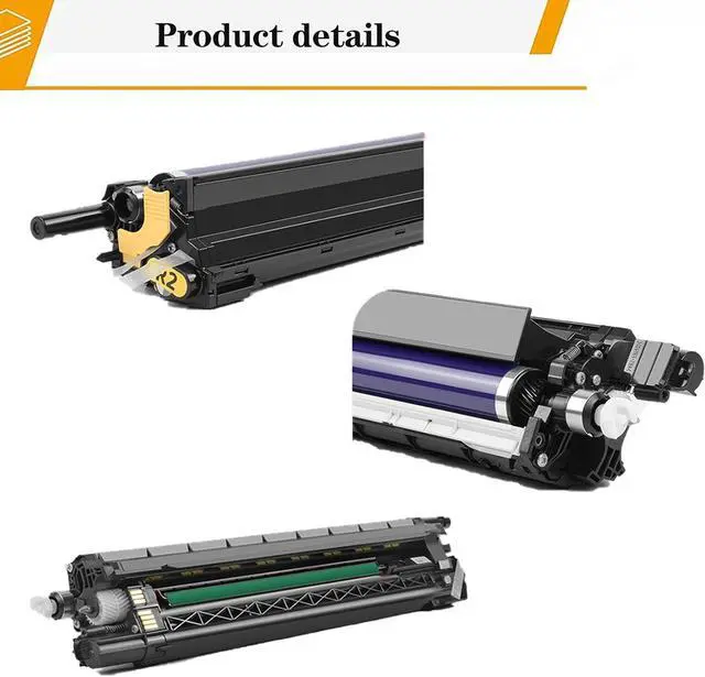 Alt view image 5 of 7 - Compatible Replacement for Xerox WC7125 013R00657 013R00658 013R00659 013R00660 Developer Unit Work with 7220 7225 7120 7125 Printer 1 Cyan