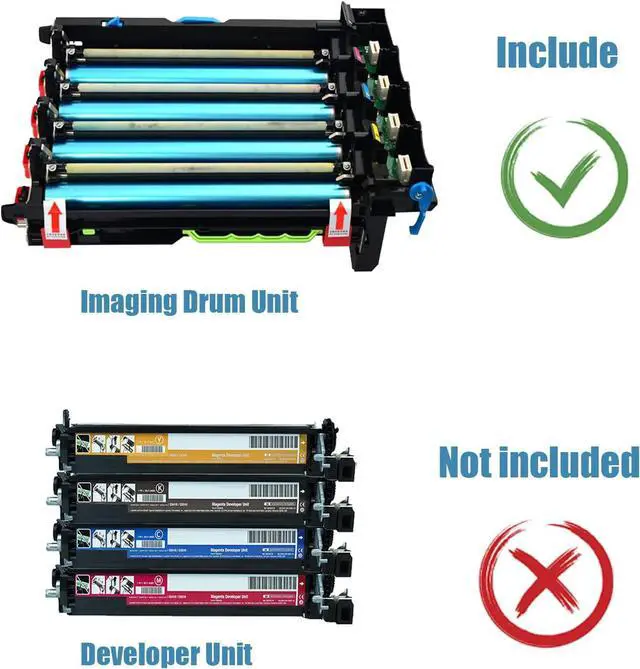 Alt view image 2 of 7 - Compatible Drum Unit Replacement for Lexmark 78C0ZV0 Black / Color Imaging Drum Kit ,High Yield Work with CX421adn CX522ade CX622ade CX625 MC2425 MC2535 1Set