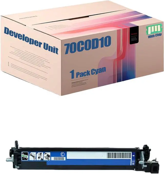 Main image of Compatible for Lexmark CS510de CS510dte CS517de CX510de CX510dhe CX510dthe CX517de Printers, 70C0D10 70C0D20 70C0D30 70C0D40 Developer Unit ,High Yield 30000 Pages (Cyan)