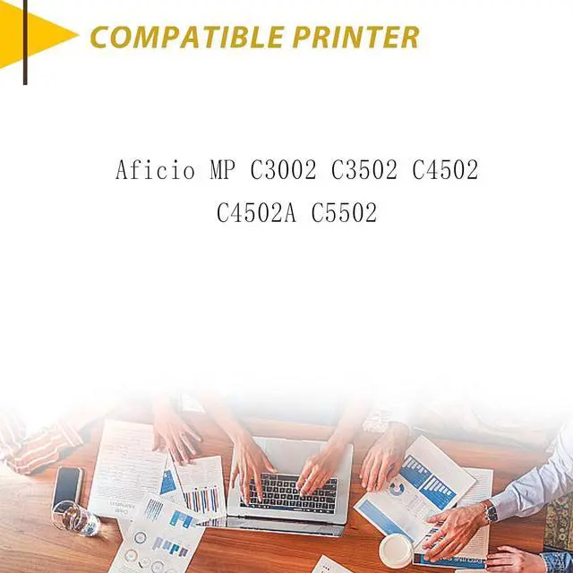 Alt view image 3 of 7 - MPC3502 Imaging Drum Kit Suitable for Ricoh MPC3502 MPC4502 MPC5502A MPC3002 Printer, Developer Unit Yellow