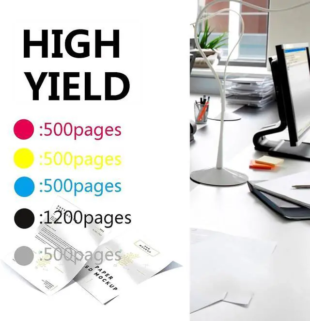 Alt view image 3 of 7 - PGI-170 CLI-171 Developer Unit Compatible for Canon PIXMA MG5710 MG6810 MG7710 TS5010 TS6010 TS8010 TS9010 Printer, 1200 Pages, 6 Colors-2 Set