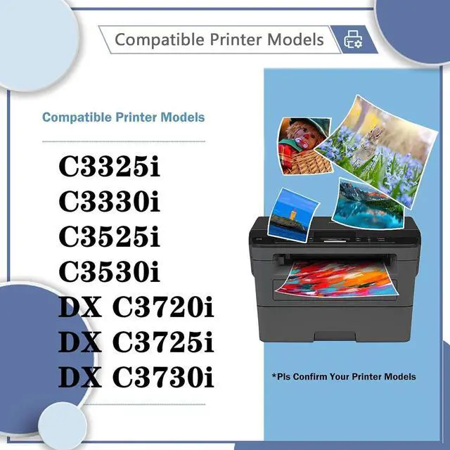 Alt view image 2 of 7 - Compatible GPR-53 GPR53 Developer Unit, Replacement Suitable for Canon ImageRUNNER Advance C3325i C3330i C3525i C3530i DX C3720i C3725i C3730i Printers (Black x 1)