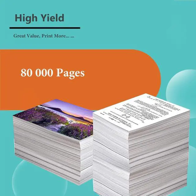 Alt view image 2 of 7 - DR411 Drum Cartridge Compatible for Konica Minolta Bizhub 223 283 36 363 42 423 Printer, DV411 Developer Unit DR411