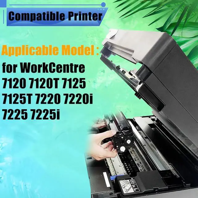 Alt view image 2 of 7 - High Yield 013R00657 013R00658 013R00659 013R00660 Drum Unit Replacement for Xerox WorkCentre 7120 7120T 7125 7125T 7220 7220i 7225 7225i Printer Magenta 80000 Pages