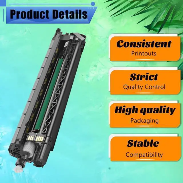 Alt view image 4 of 7 - High Yield 013R00657 013R00658 013R00659 013R00660 Drum Unit Replacement for Xerox WorkCentre 7120 7120T 7125 7125T 7220 7220i 7225 7225i Printer Magenta 80000 Pages