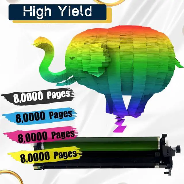 Alt view image 3 of 7 - C7020 Drum Unit 113R00780 Drum Cartridge Replacement for Xerox Versalink C7020 C7025 C7030 Printer Black 1 Pack