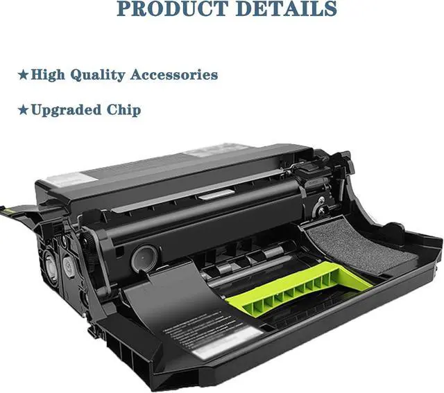 Alt view image 4 of 7 - Compatible 52D0Z00 Black Imaging Unit for Lexmark MS710 MS711 MS810 MS811 MS812 MS817 MX710 MX711 MX810 MX811 MX812 Printer, High Yield 60,000Pages 2Pack