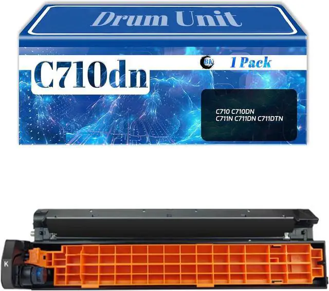 Main image of Compatible Drum Unit Replacement for OKI C710dn,Work for OKI C710 C710DN C711N C711DN C711DTN Printer 1-Black