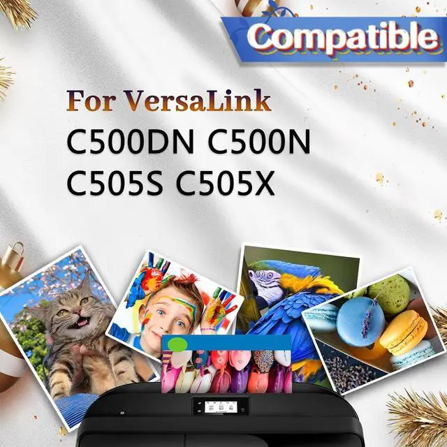 Alt view image 2 of 5 - Compatible C500 C505 Drum Unit Replacement for Xerox 108R01481 108R01482 108R01483 108R01484,Work for VersaLink C500DN C500N C505S C505X Printer 1 Pack Black