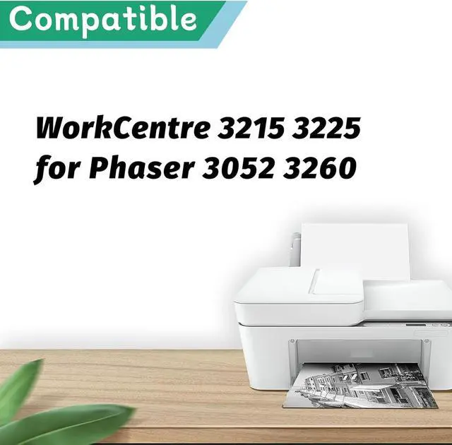 Alt view image 2 of 7 - WC3215 Drum Unit Replacement Compatible for Xerox WorkCentre 3215 3225 for Phaser 3052 3260 Printer 1 Black