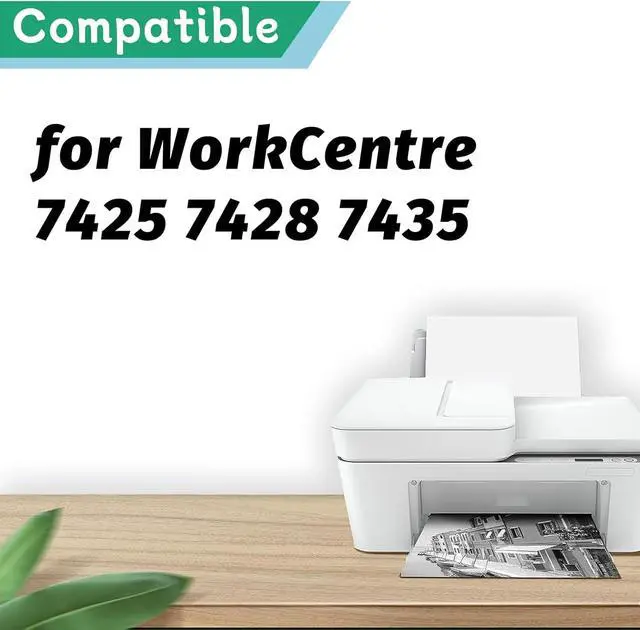 Alt view image 2 of 7 - WC7425 Drum Unit, Replacement 013R00647 Drum Unit, Compatible for Xerox WorkCentre 7425 7428 7435 Printer 1 Yellow