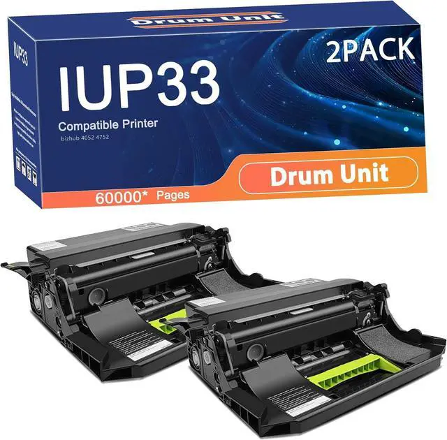 Main image of Compatible IUP33 AAFWOY1 Drum Unit Replacement for Konica Minolta Printers to Use with Bizhub 4052 4752 Printer,Long-Lasting and Accurate Printing 2set