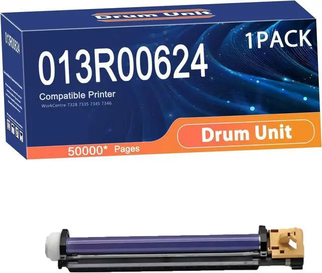 Main image of Compatible 013R00624 Drum WC7328 Drum Unit Replacement for Xerox Printers to Use with WorkCentre 7328 7335 7345 7346 Printer,Long-Lasting and Accurate Printing 1set