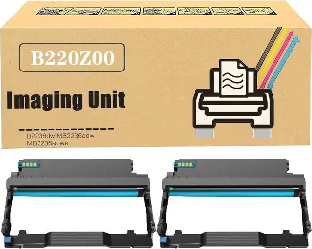 Main image of B/MB2236 B220Z00 Black Imaging Unit Replacement Compatible for Lexmark B2236dw MB2236adw MB2236adwe Printer, High Yield 12,000 Pages 2Pack
