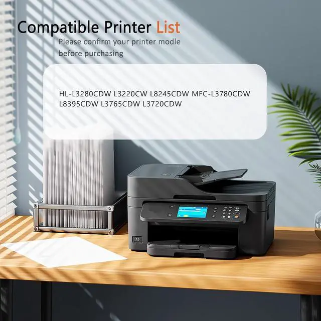 Alt view image 2 of 7 - Compatible DR229CL Drum Unit Replacement for Brother DR-229CL Printers to Use with HL-L3280CDW L3220CW L8245CDW MFC-L3780CDW L8395CDW L3765CDW L3720CDW Printer 4set
