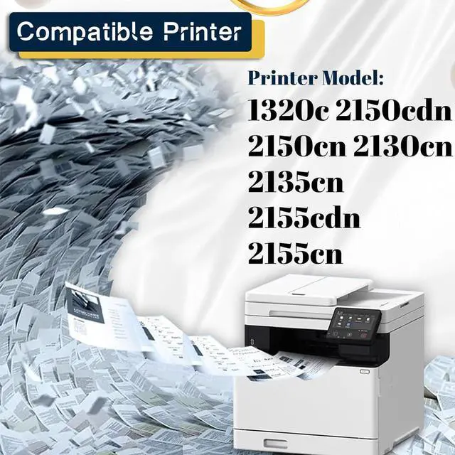 Alt view image 2 of 7 - 330-3108 Drum Unit Compatible for Dell 1320c 2150cdn 2150cn 2130cn 2135cn 2155cdn 2155cn Printer,Drum Cartridge/Imaging Unit 2 Pack