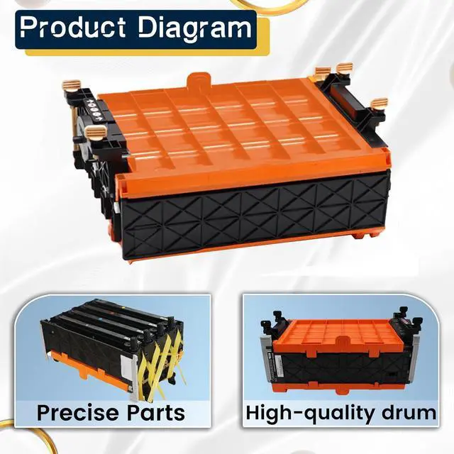 Alt view image 3 of 7 - 330-3108 Drum Unit Compatible for Dell 1320c 2150cdn 2150cn 2130cn 2135cn 2155cdn 2155cn Printer,Drum Cartridge/Imaging Unit 2 Pack