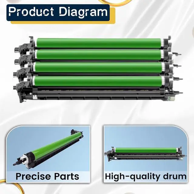 Alt view image 4 of 7 - Compatible for Xerox C7020 113R00780 Drum Unit Works for Versalink C7020 C7025 C7030 Printer,Drum Cartridge/Imaging Unit Yellow 1 Pack