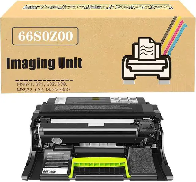 Main image of 66S0Z00 Black Imaging Unit Replacement Compatible for Lexmark MS531dw MS631dw MS632dwe MS639 MX532adwe MX632adwe M3350 XM3350 Printer, High Yield 75,000 Pages 1Pack