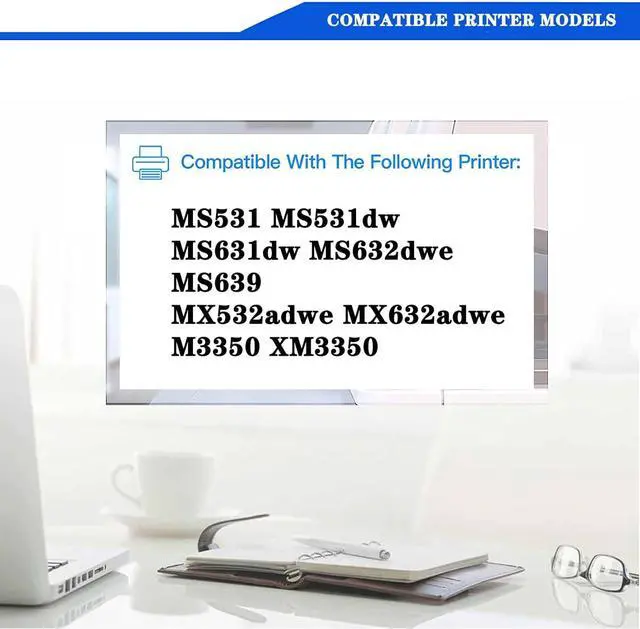 Alt view image 2 of 7 - 66S0Z00 Black Imaging Unit Replacement Compatible for Lexmark MS531dw MS631dw MS632dwe MS639 MX532adwe MX632adwe M3350 XM3350 Printer, High Yield 75,000 Pages 1Pack