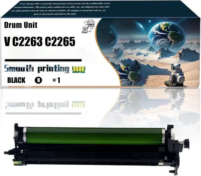 Main image of Replacement Parts Drum Unit V C2263 C2265 Compatible with Xerox DocuCentre V C2263 C2265 Printers, Contains Chip and Clear Printing (1 Pack Black)