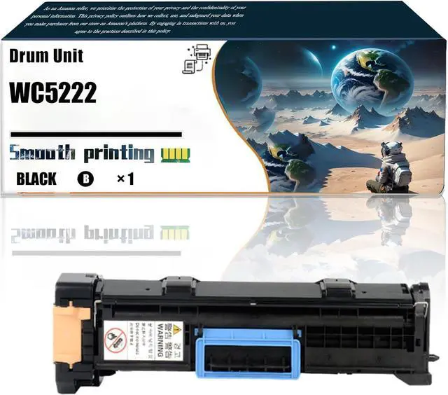 Main image of Replacement Parts Drum Unit WC5222 Compatible with Xerox WorkCentre 5222 5225 5230 Printers, Contains Chip and Clear Printing (1 Pack Black)