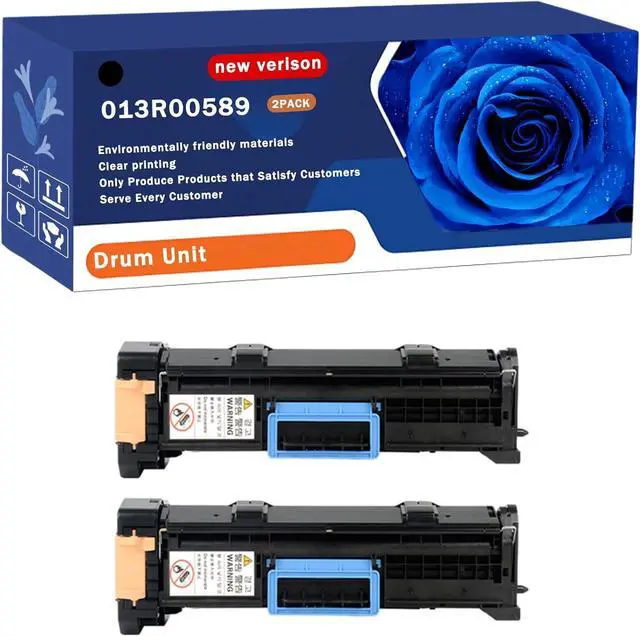 Main image of 013R00589 Drum Unit Compatible for Xerox CopyCentre 133 C123 C128 WorkCentre 133 M123 M128 WorkCentre Pro 123 128 133 Printers, Capacity 60000 Pages, with Chip, Stable Output (2-Pack Black)