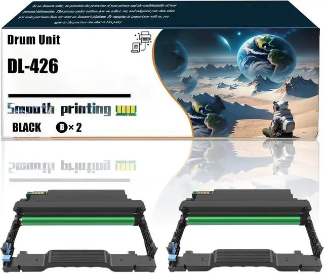 Main image of Replacement Parts Drum Unit DL-426 Compatible with Pantum P3016D P3306DN M7115DN Printers, Contains Chip and Clear Printing (2-Pack Black)