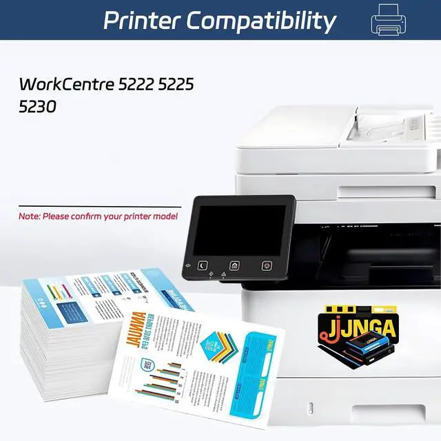 Alt view image 2 of 7 - Work for Xerox WorkCentre 5222 5225 5230 Printers, Replacement for Xerox WC5225(110V) Fuser Unit, Capacity of 300000 Pages (1 Pack Black)