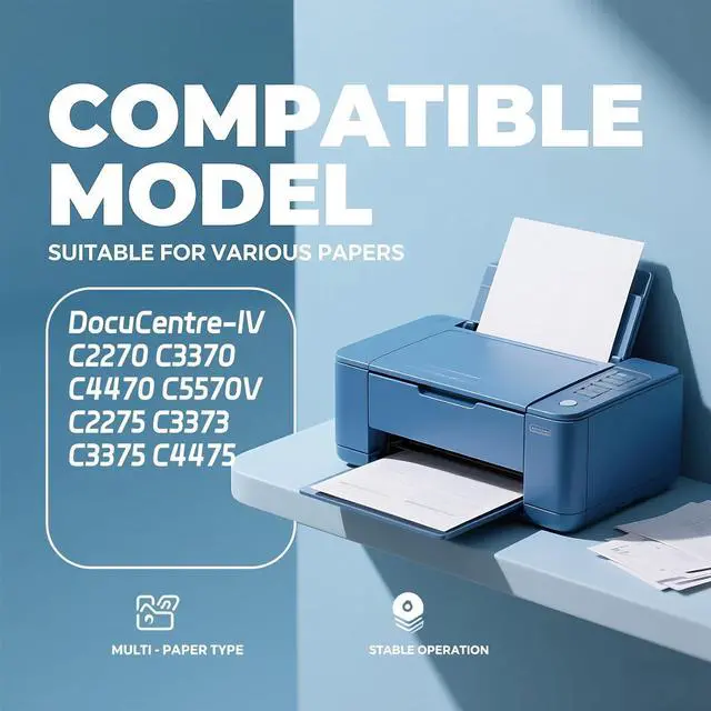 Alt view image 2 of 7 - IV4470 Drum Unit Compatible for Xerox DocuCentre-lV C2270 C3370 C4470 C5570V C2275 C3373 C3375 C4475 Printers, Capacity 200000 Pages, with Chip, Stable Output (1 Pack Cyan)