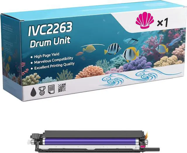 Main image of IVC2263 Drum Unit Compatible for Xerox DocuCentre-lV C2260 C2263 C2265 Printers, Capacity 65000 Pages, with Chip, Stable Output (1 Pack Magenta)