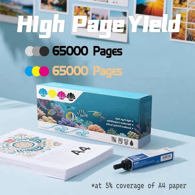 Alt view image 3 of 7 - IVC2263 Drum Unit Compatible for Xerox DocuCentre-lV C2260 C2263 C2265 Printers, Capacity 65000 Pages, with Chip, Stable Output (1 Pack Magenta)