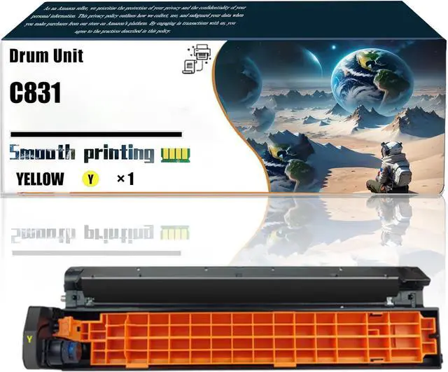 Main image of Replacement Parts Drum Unit C831 Compatible with Okidata OKI C811dn C831dn C831cdn C841 Printers, Contains Chip and Clear Printing (1 Pack Yellow)