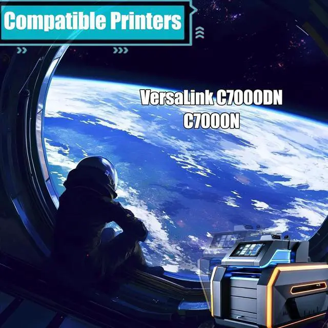Alt view image 2 of 7 - Replacement Parts Drum Unit C7000 Compatible with Xerox VersaLink C7000DN C7000N Printers, Contains Chip and Clear Printing (Yellow)