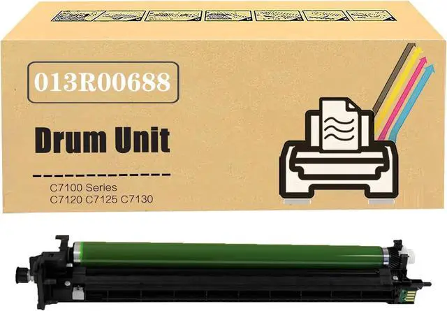 Main image of C7100 Series 013R00688 Black / Color Drum Unit Replacement Compatible for Xerox VersaLink C7120 C7125 C7130 Printer, High Yield 80,000 Pages Cyan